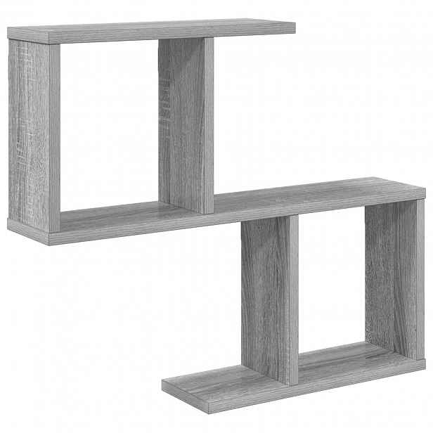 vidaXL Nástěnná polička Šedý Sonoma 60 x 12 x 50,5 cm Kompozitní dřevo