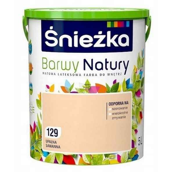 Barva barva na stěny Śnieżka Barvy přírody 5L Horká Savana 129