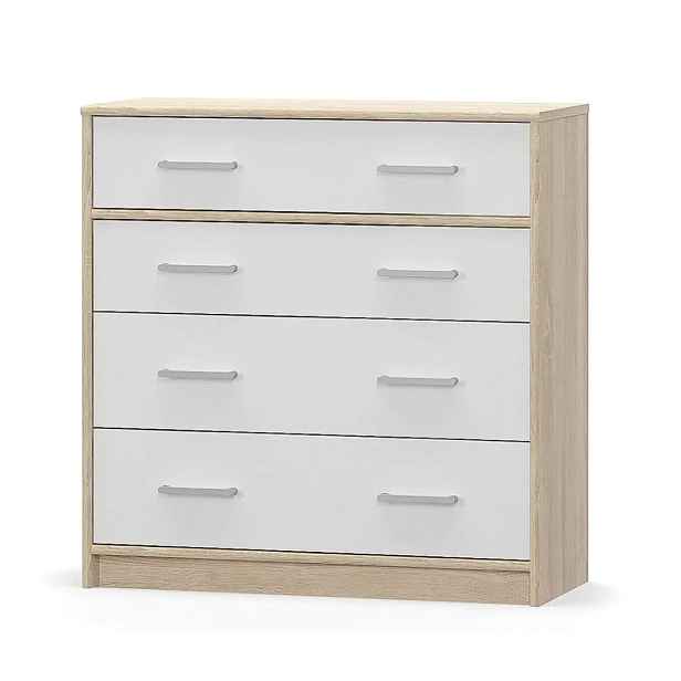Casarredo Komoda 4S TIPS dub sonoma/bílá mat