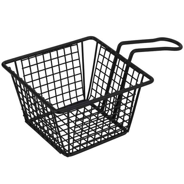 Excellent Houseware Servírovací košík na hranolky PRISMA černý
