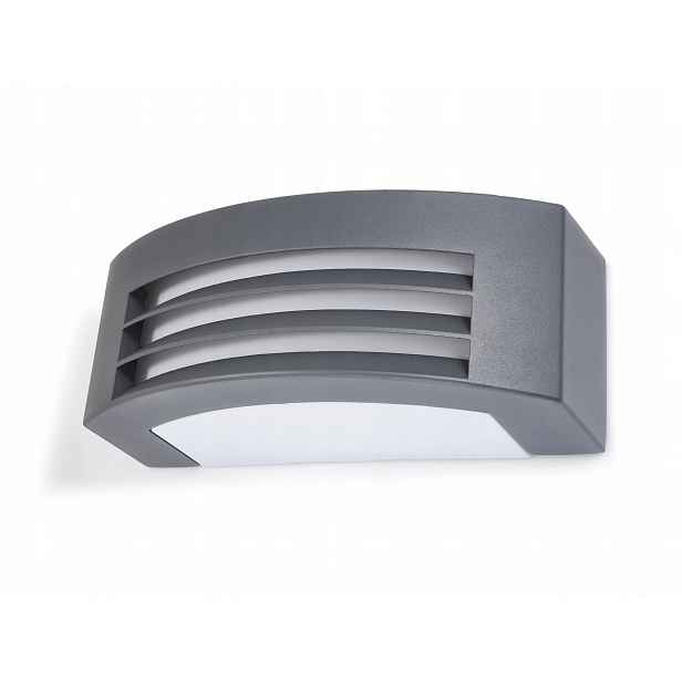 Fasádní nástěnné svítidlo Antracit IP54 Hliník E27 Venkovní zahradní lampa