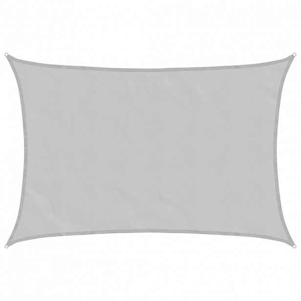 vidaXL Stínicí plachta světle šedá 3 x 4 m 100% polyester oxford