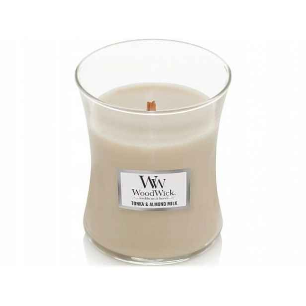 WoodWick střední svíčka Tonka & Almond milk 275 g