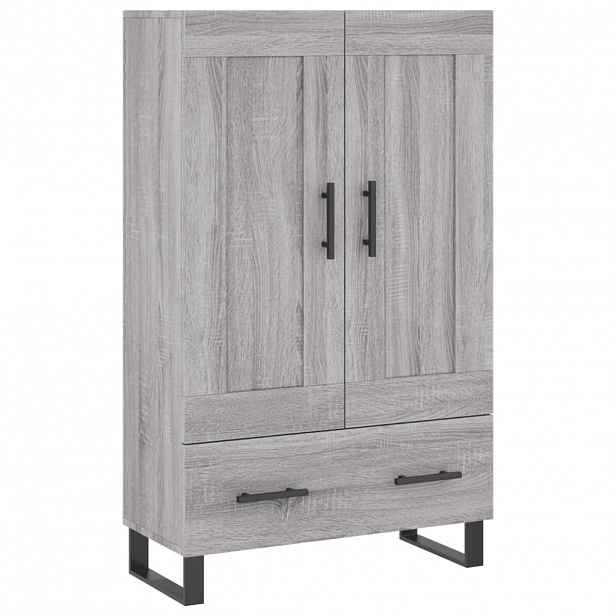vidaXL Skříň highboard šedá sonoma 69,5 x 31 x 115 cm kompozitní dřevo
