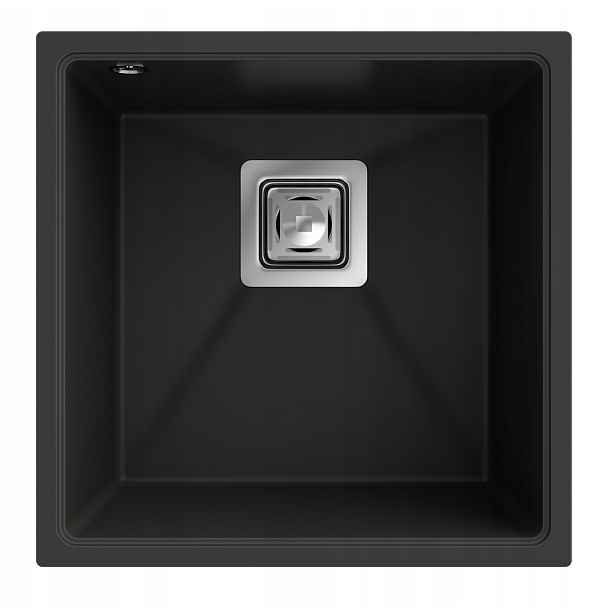 Dřez Pod Desku S Sifonem Granit Černé Napo 42 CM
