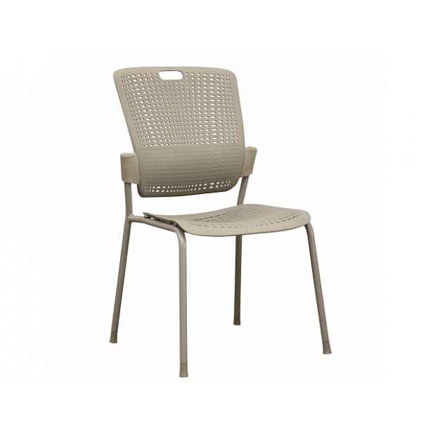 Stohovatelná židle, šedá, NERGIS