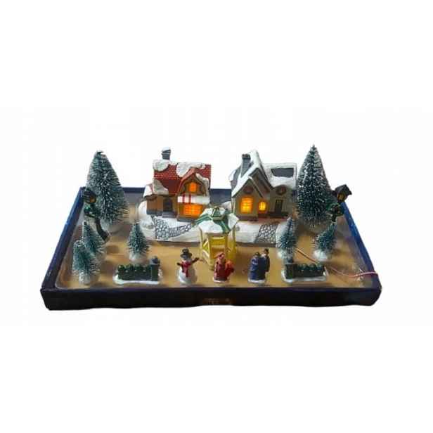 Vánoční vesnička Magic Village Vánoční Dekorace S Led Osvětlením