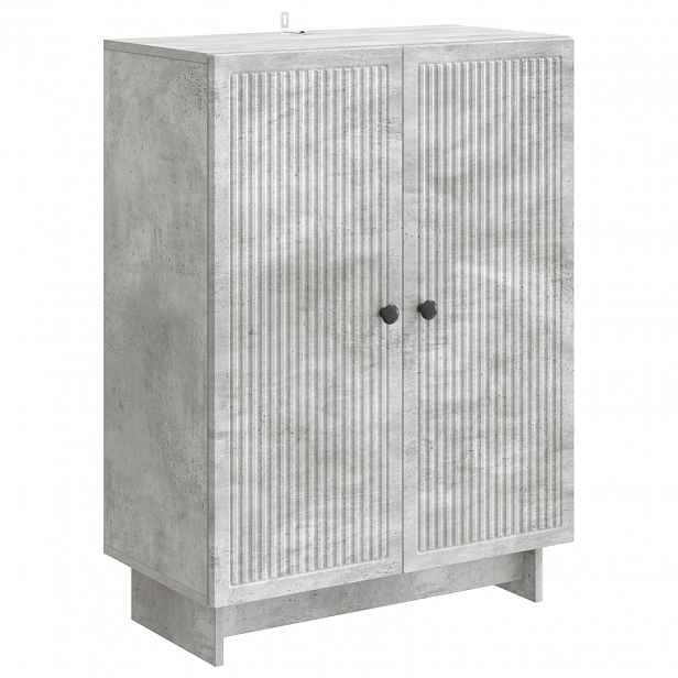 vidaXL Servírovací skříň Betonově šedá 66 x 34,5 x 90 cm