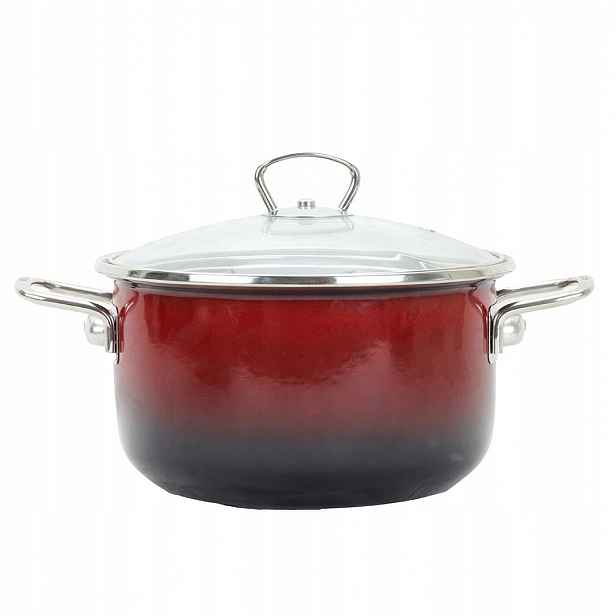 Belis Hrnec Hrnec S Poklicí 5,5 L 24 CM Ombre Red