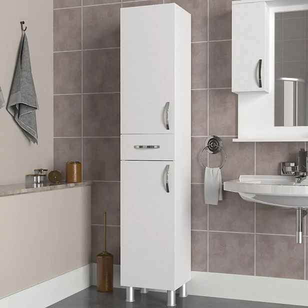 Casarredo Koupelnová skříňka 2D1S SIVAS - bílá