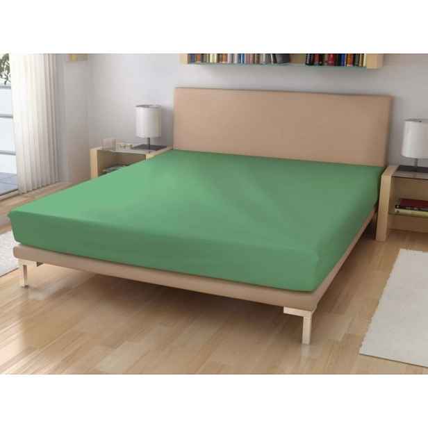 Jednolůžkové prostěradlo z bavlněného froté Zvolte barvu: Olivová, Zvolte rozměr: 90 x 200 cm