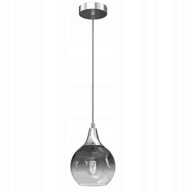 Kulatá závěsná lampa stříbrná 15 cm 1XE27 40W Monte MLP8321 Eko-light