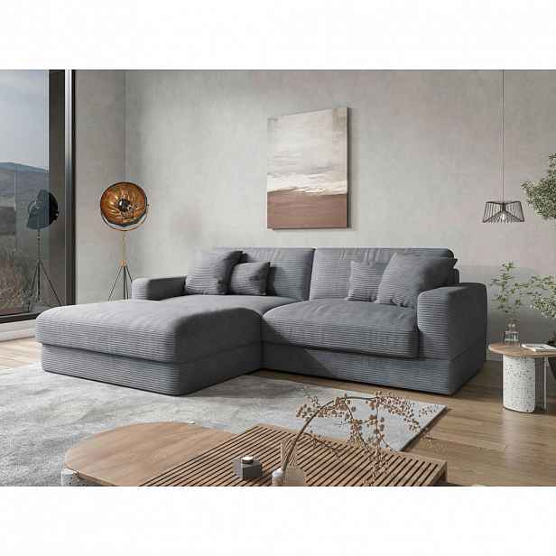 Sit & More ROHOVÁ SEDAČKA, textil, šedá