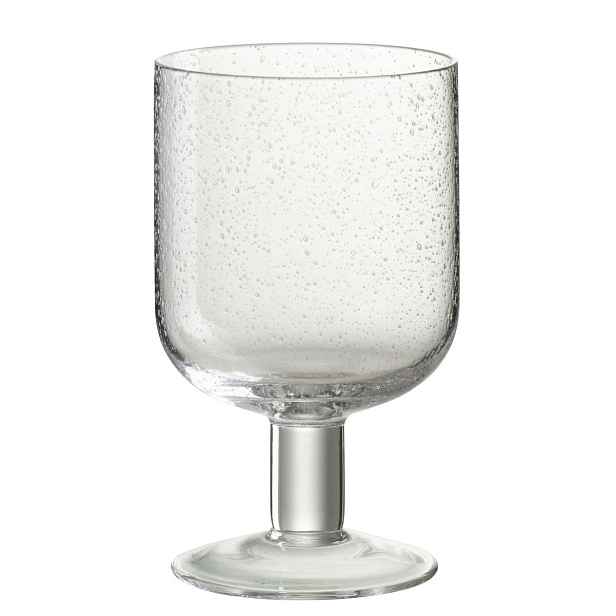 Sklenička na noze s bublinkami Louise - Ø8*13cm / 360ml J-Line by Jolipa