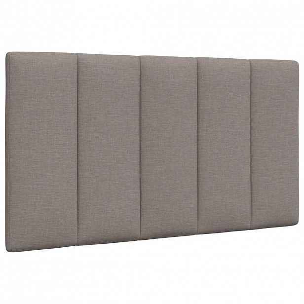 vidaXL Polštář na čelo postele Hanko taupe 80 cm textil