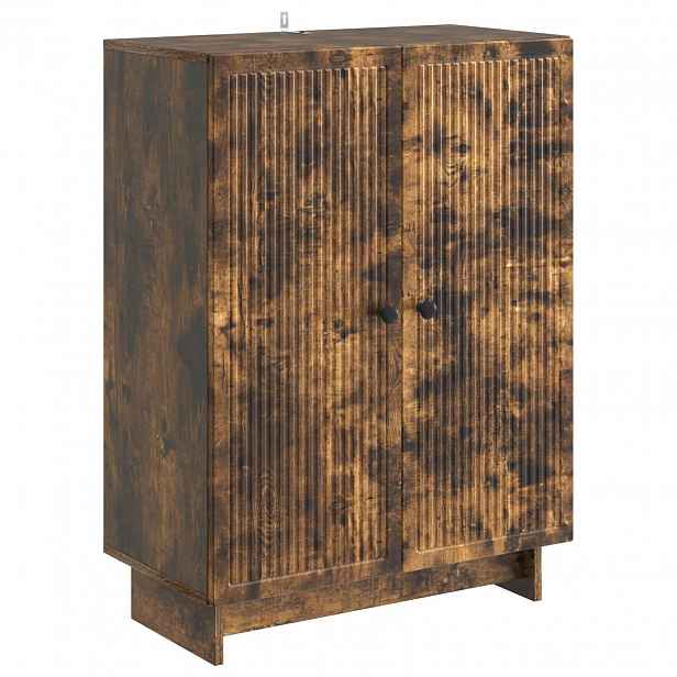 vidaXL Servírovací skříň Kouřový dub 66 x 34,5 x 90 cm