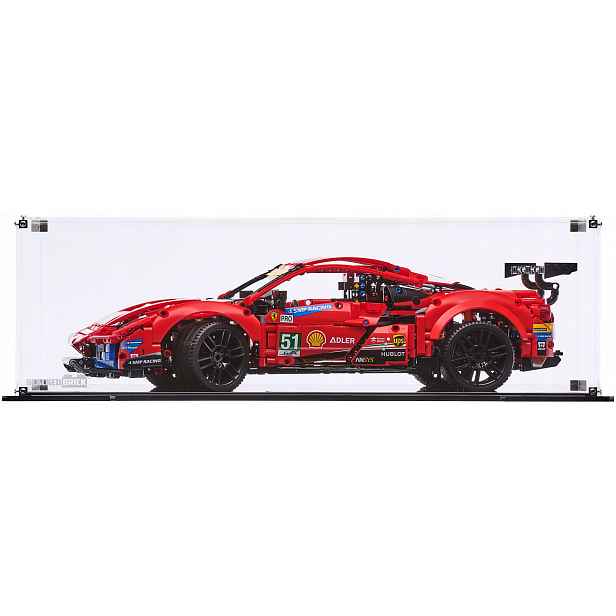 Vitrína Blacked Brick pro Lego Technic 42125 Ferrari 488 Gte Af Corse #51