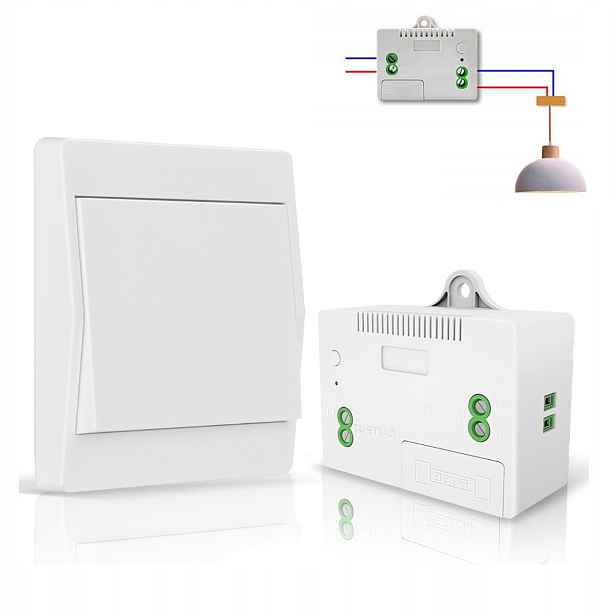 Bezdrátový spínač světla Rf 433 MHz 10 A, bezdrátový nástěnný panel
