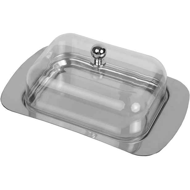 PROHOME - Dóza na máslo s průhledným víkem 18,6x12x6,5cm