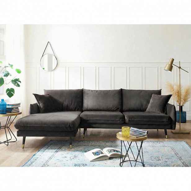 MID.YOU ROHOVÁ SEDAČKA, textil, antracitová