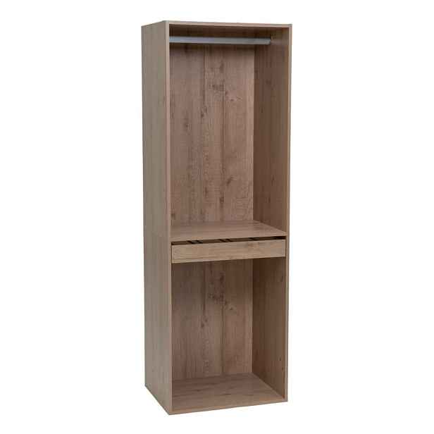 Otevřená modulární skříň v dekoru dubu v přírodní barvě 60x180x45 cm Modular – Casa Selección