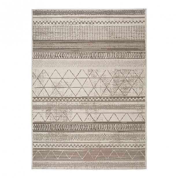 Šedobéžový venkovní koberec Universal Libra Grey Puzzo, 140 x 200 cm