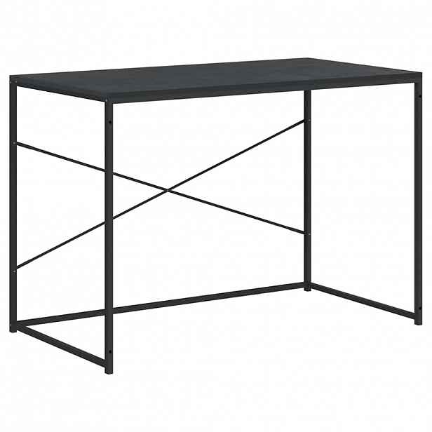 vidaXL Počítačový stůl černý 110 x 60 x 70 cm kompozitní dřevo