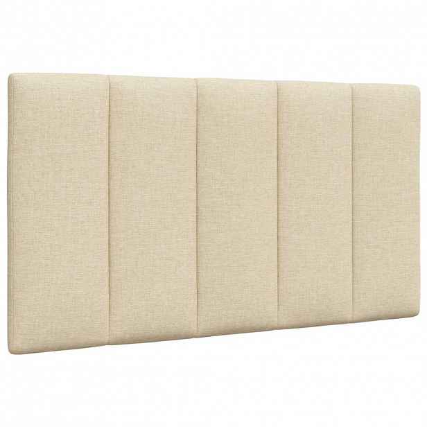 vidaXL Polštář na čelo postele Hanko krémový 80 cm textil