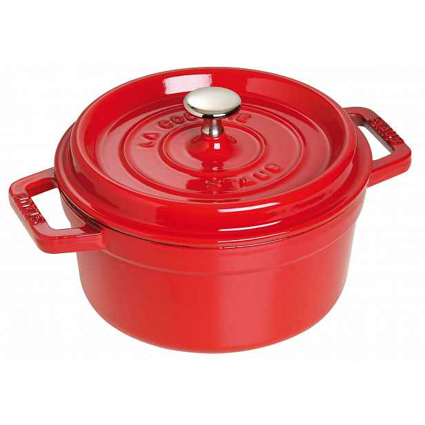 Staub Litinový hrnec s poklicí Cocotte, višňová, 26 cm / 5,2 l 1102606