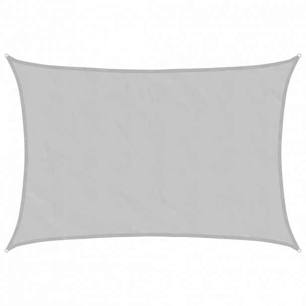 vidaXL Stínicí plachta světle šedá 4x5 m 100% polyester oxford