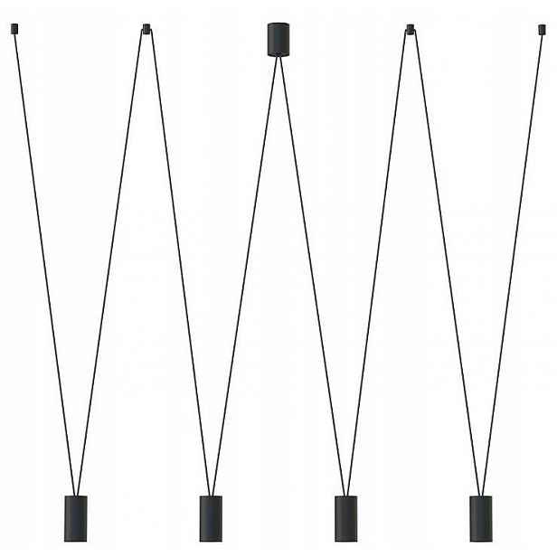 Závěsná lampa More Eye Černá 4xGU10 Stropní Svítidlo do pokoje do obývacího pokoje Domov