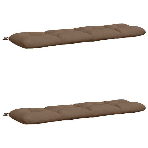 vidaXL Polstry na lavice VIANEN 2 ks 100% polyester Taupe