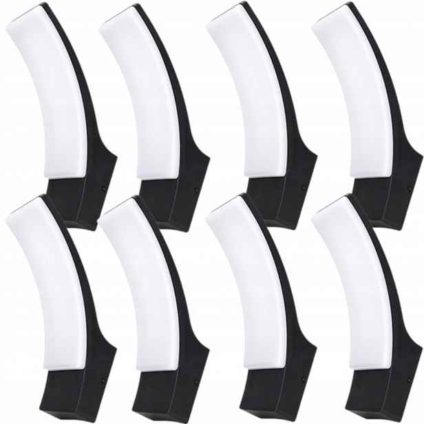 8x Moderní nástěnné svítidlo Led 12W IP65 Venkovní lampa na stěnu Fasáda