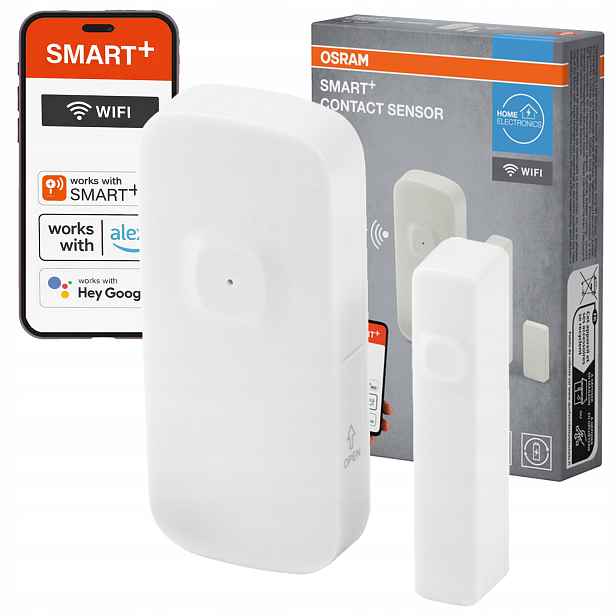 Bezdrátový senzor alarmu otevření dveří a oken Osram Smart