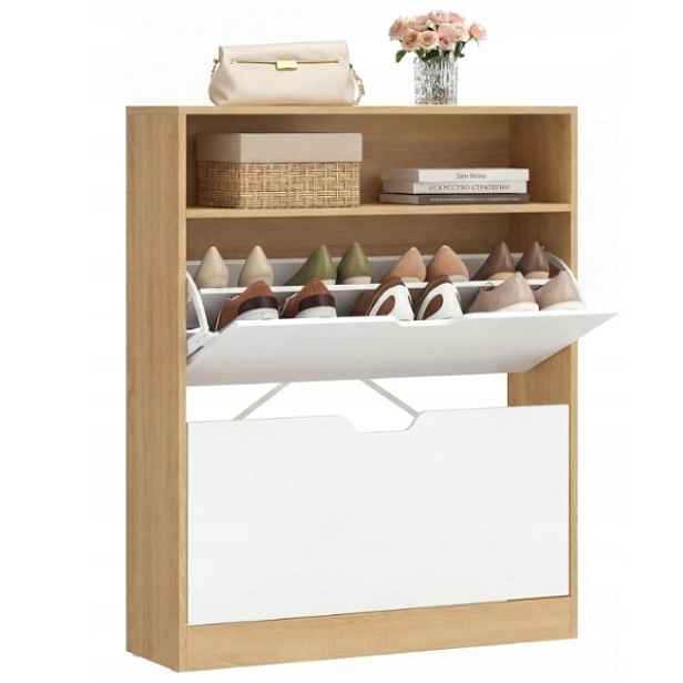 Botník Vasagle Custos 24x80x102 cm 2 dveře 14-16 párů