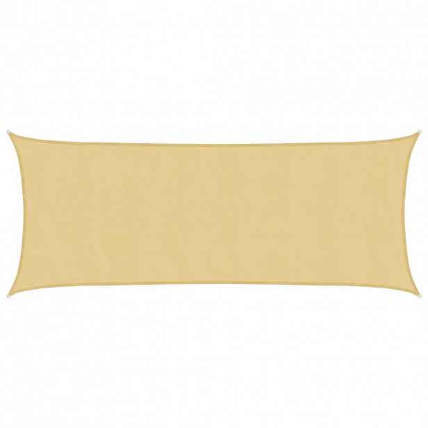vidaXL Stínicí plachta písková 2x4,5 m 100% polyester oxford