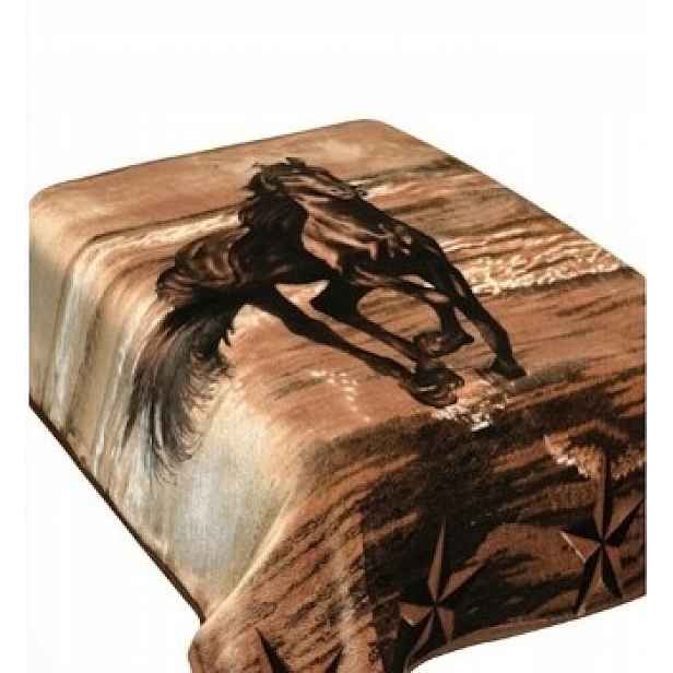 Akrylová Deka 160x210 cm Přehoz Teplá Nadýchaná Kufřík