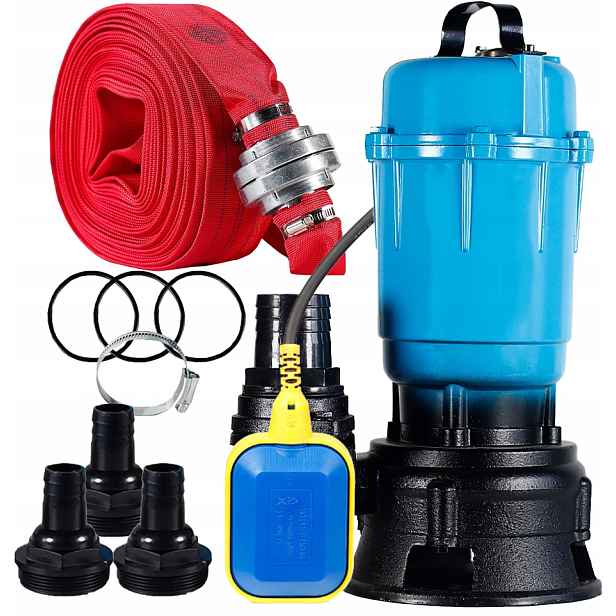 Čerpadlo Na Špinavou Vodu Do Septiku S Drtičem 3200 W S Hadicí 20 M Plovák