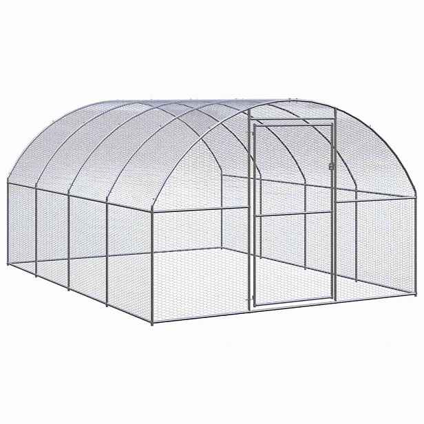 vidaXL Venkovní klec pro kuřata 3 x 4 x 2 m pozinkovaná ocel