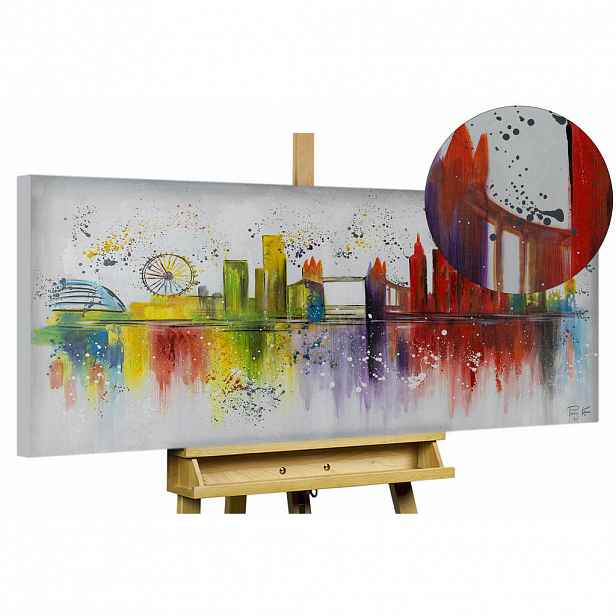 KUNSTLOFT OLEJOMALBA 120/60 cm, Město a architektura