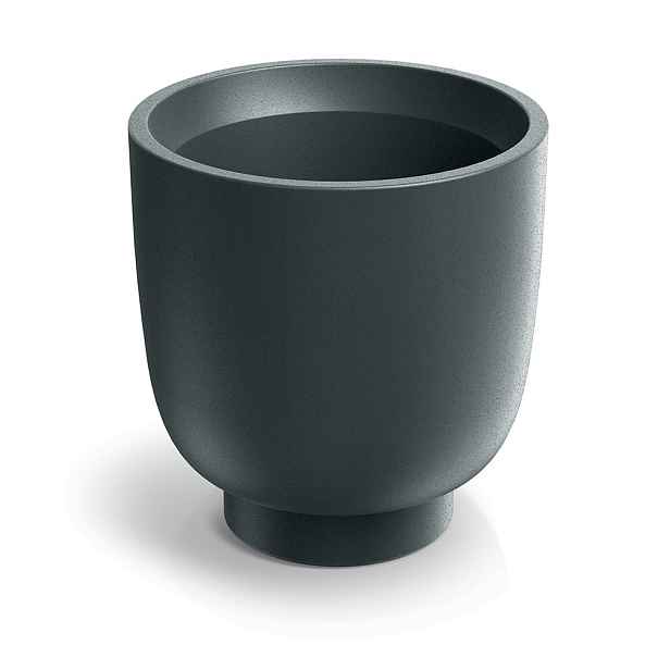 Prosperplast Květináč Vivos Round Midl 40 cm grafitový
