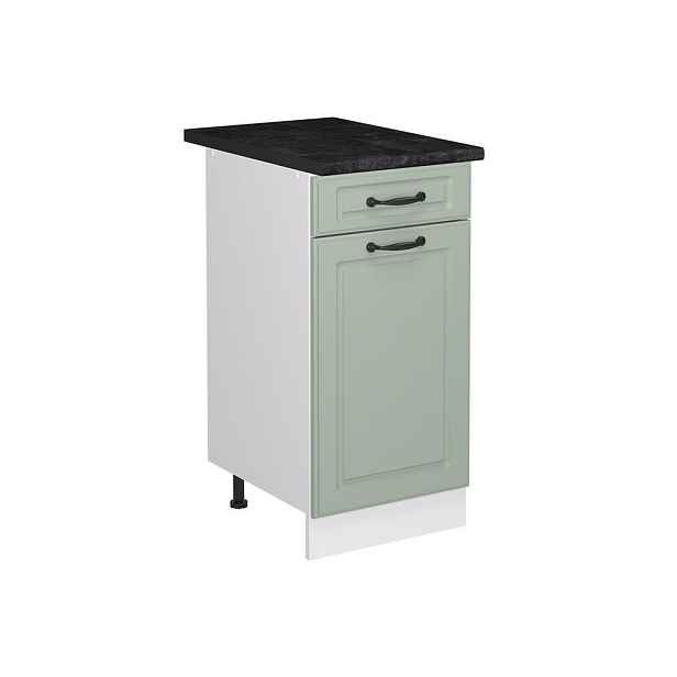 Vicco SPODNÍ SKŘÍŇKA KUCHYŇSKÉ LINKY R-Line, Mint venkovský dům/Bílá, 40 cm pracovná doska antracitová