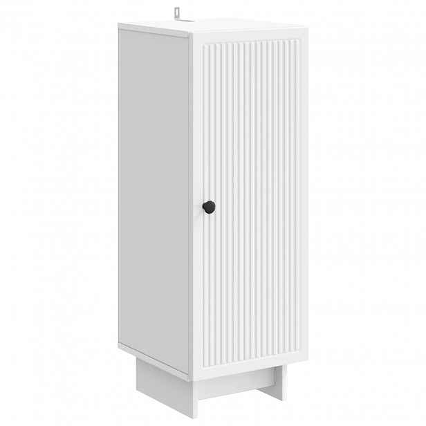 vidaXL Servírovací skříň Bílá 33 x 34,5 x 90 cm Kompozitní dřevo