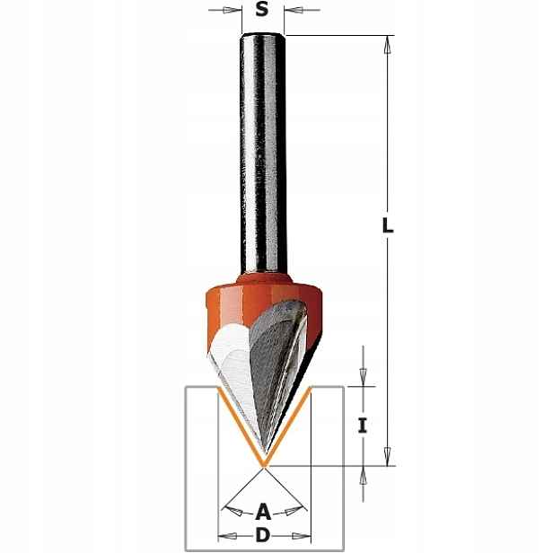 Cmt 958.001.11 Fréza Hm D=12,7 I=11 A=60 S=8