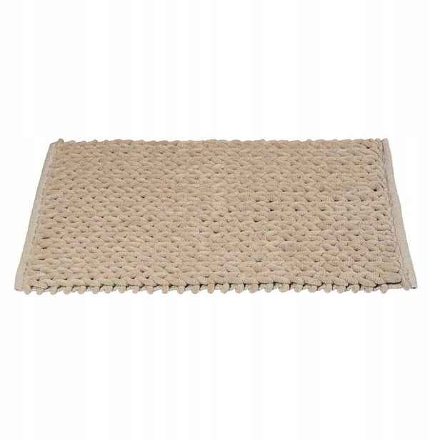 Koupelnová předložka 80x50 cm Béžová Tlustá Elegantní Měkká Wenko Arson