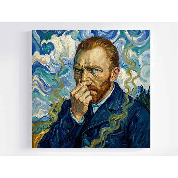 Obraz Na Plátně Canvas Portrét Vincent Van Gogh Toaleta Wc Záchod 50x50