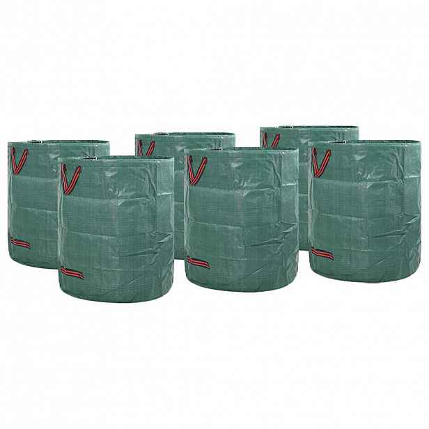 vidaXL Pytle na zahradní odpad 12 ks 272 l Zelená Polypropylen