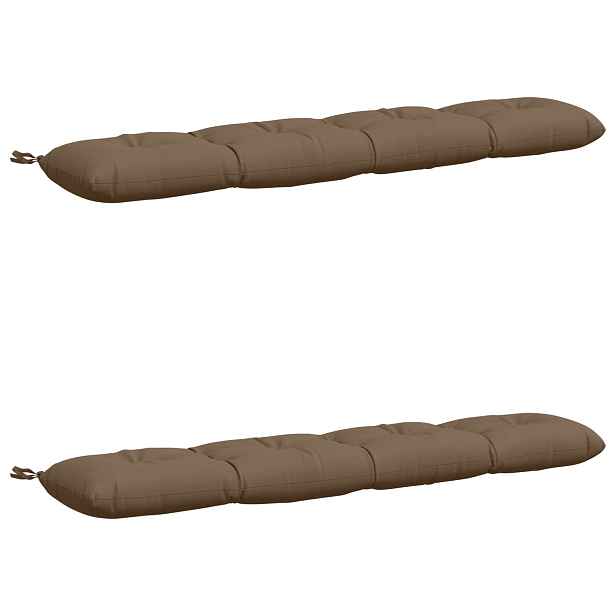 vidaXL Polstry na lavice VIANEN 2 ks 100% polyester Taupe
