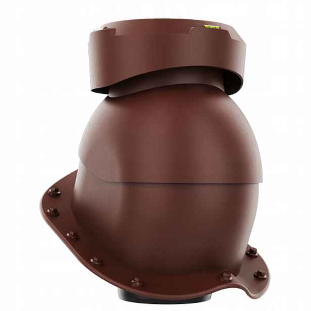 Krbový kanalizační ventilátor fi110 Blachodachówka Bronz 8017