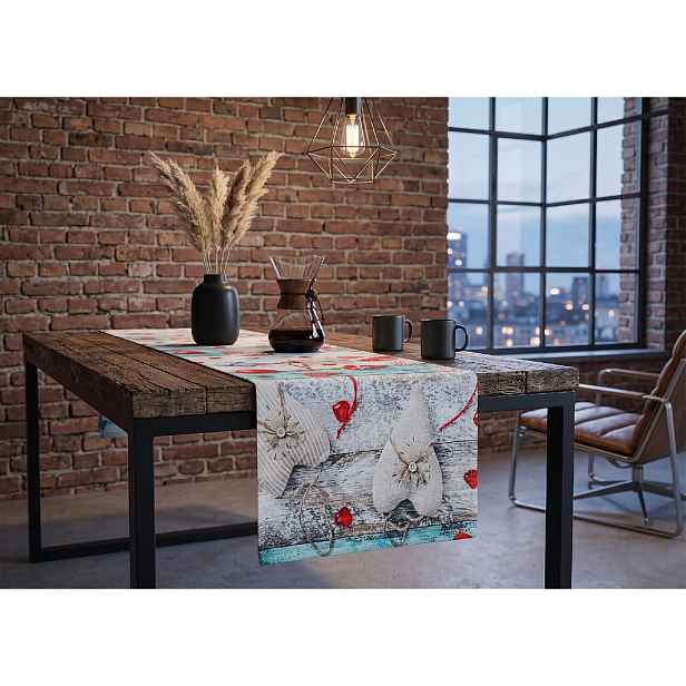 Ubrus - běhoun na stůl LOVE 40x140 cm Mybesthome